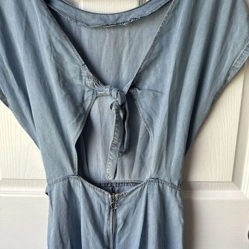Zara Dress Size Small Poplin jean style‎ lightweight dress summer dress